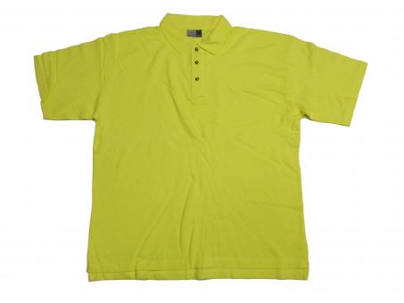 Polo Shirt in Übergröße, Lemon 