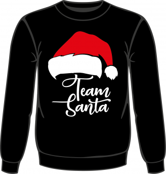 Team Santa Weihnachts Sweat-Shirt mit Druck 7136 in Übergröße 